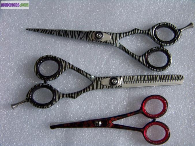 3 ciseaux coiffeur professionnel neuf