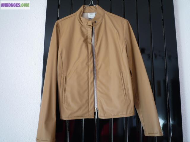 Blouson simili camel