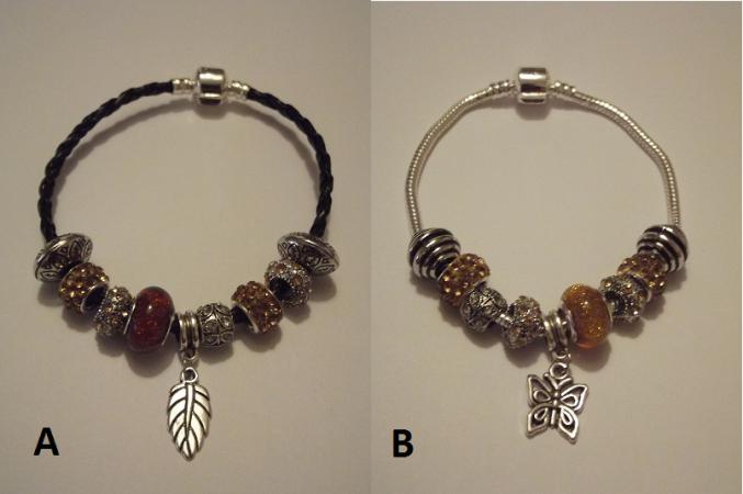 Bracelet européen avec charms marron