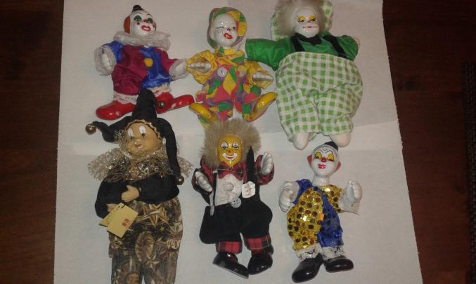 6 CLOWNS PORCELAINE COLLECTION – 18 EUROS 