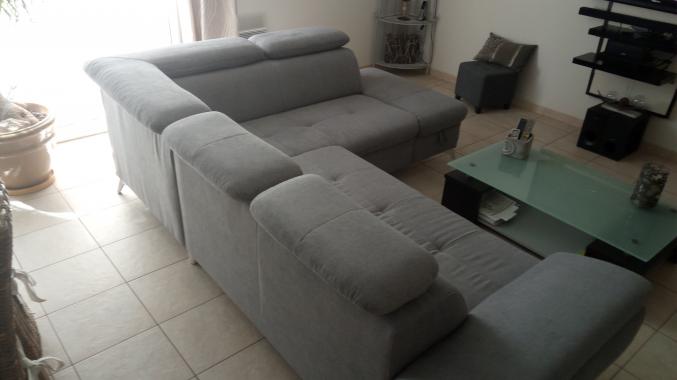 Canapé angle droit convertible