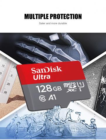 Carte mémoire SanDisk originale micro sd 128 gb neuf