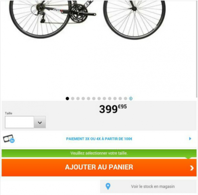 Vélo de cou se bitwine