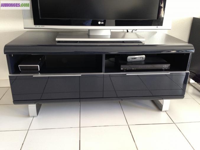 Meuble tv Noir Laqué