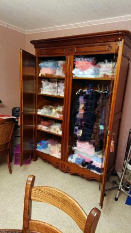 Armoire merisier louis 15