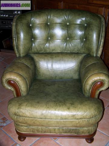 Canapé d'angle cuir