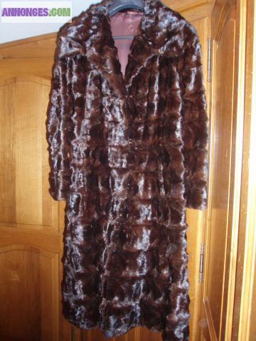 MANTEAU VISON AUTHENTIQUE
