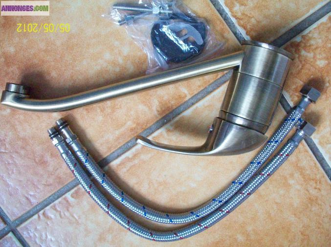 Mitigeur cuisine couleure bronze