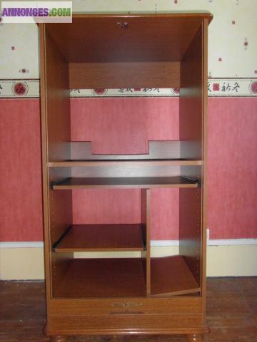 Meuble pour ordinateur en chêne