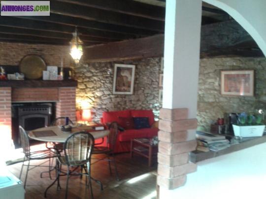 Maison 80m2 avec 1000m2 de terrain constructible