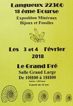 18ème Bourse exposition   de minéraux et fossiles