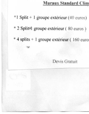 Nettoyage de climatisation