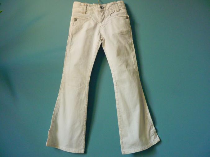 Jean CKS Fille 8 ans pantalon blanc TBE