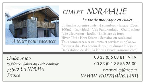 Chalet normalie.com à La Norma ambiance montagne 12 personnes