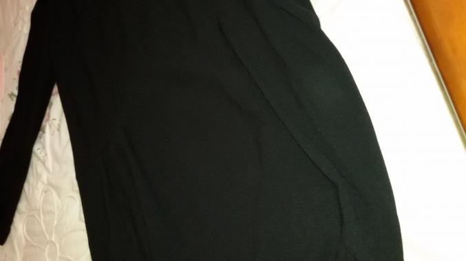 Robe en crepe noir STELLA FOREST