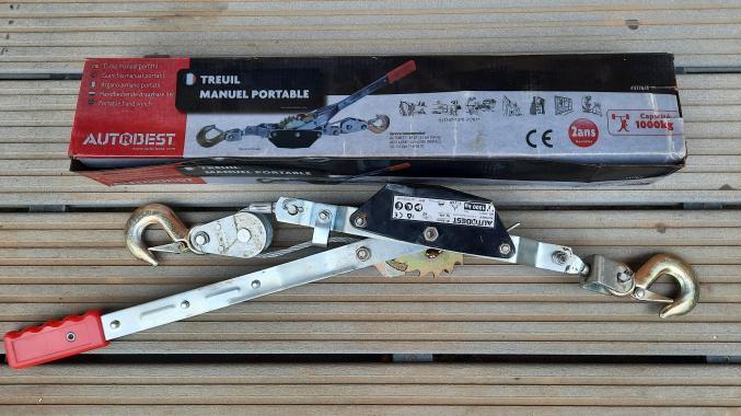 Treuil manuel portable 1 tonne
