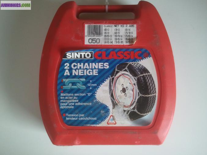 Chaines à neige pour les pneus 13-14-15 pouces de la marque sinto classic