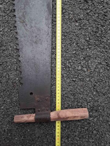 Scie ancienne de bucheron