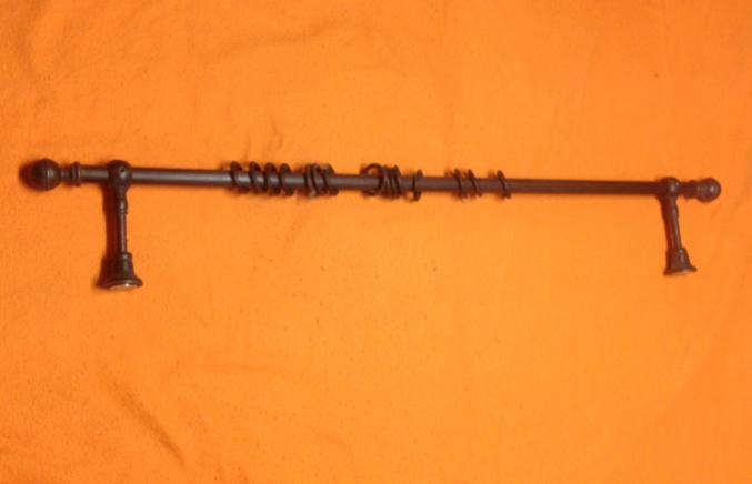 Tringle à rideau en bois longueur 1.5m