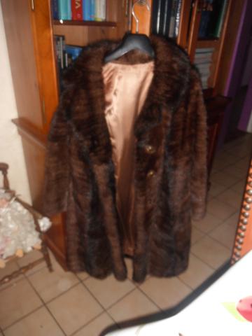 Manteau en queue de vison