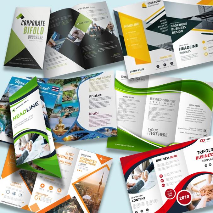 2500 Dépliants A4 - Création intégrale et Impression