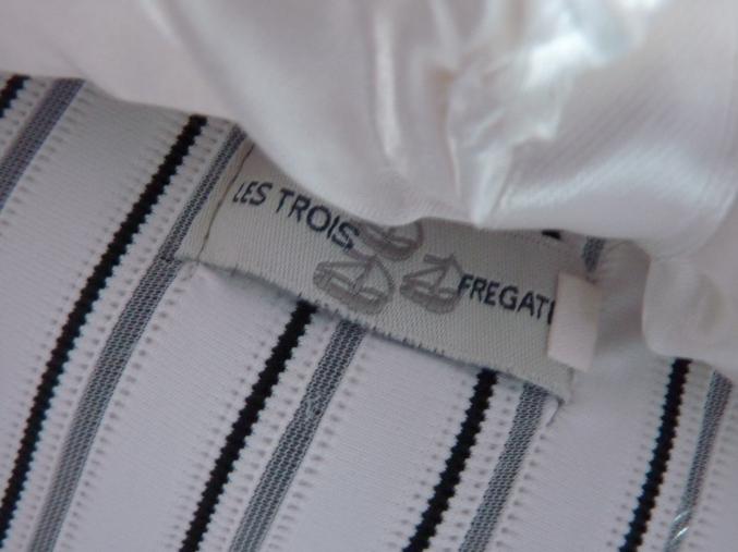 Chemise femme 38 M rayée blanc TBE