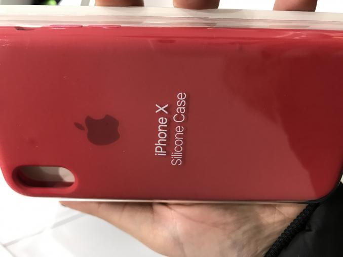 Coque Apple en silicone neuf, iPhone X