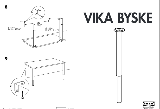 Pied de bar Ikea - NEUF