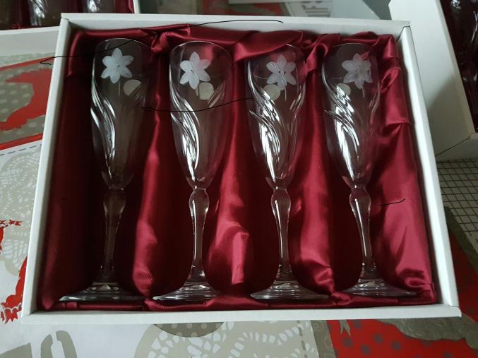 VERRES CRISTAL DE ARQUES NARCISSE 