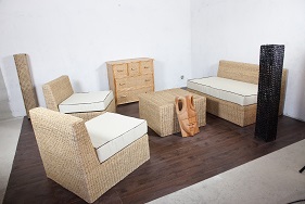 Salon complet en cordes tréssées