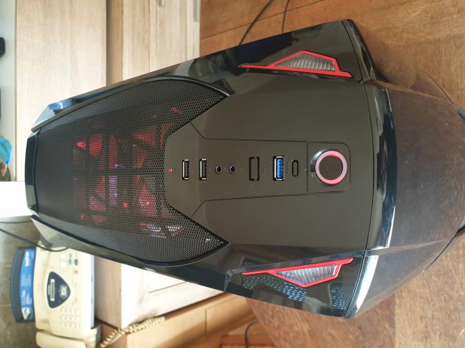 Pc tour Dragon 3 Noire Led Rouge