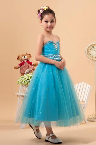 Robe De Cortège Enfant Avec Fourreau Pailleté -mavogue.fr