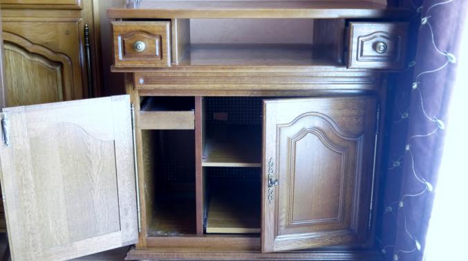 MEUBLE TELE CHAÎNE FONCE