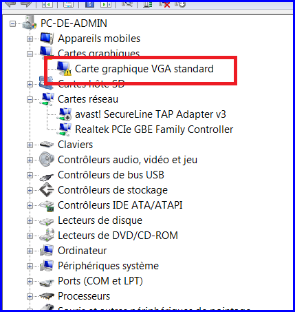 Rech  carte graphique