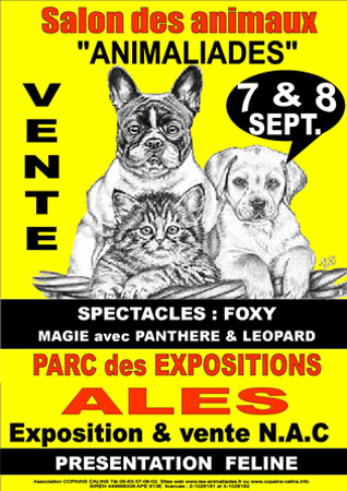 Salont du chiot et du chaton 7 et 8 septembre alès