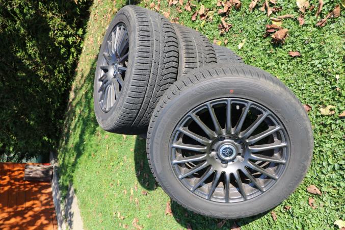 Roues alu équipées pneus neige