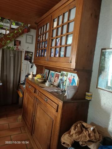 Meuble deux corps en bois massif