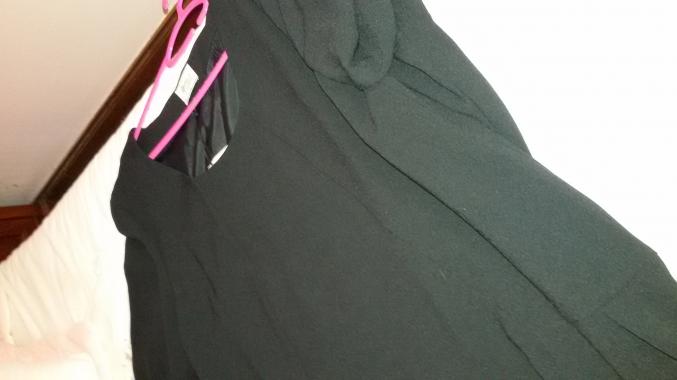 Robe en crepe noir STELLA FOREST