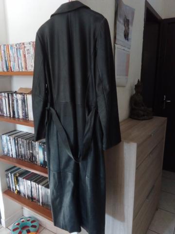 Longue veste en cuir
