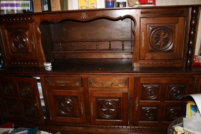 Meuble salle a manger en chêne style basque