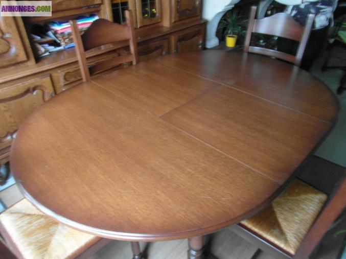 Table en chêne + 6 chaises (faire offre)