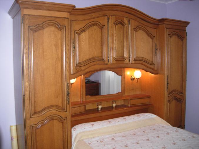 Chambre pont en chêne et tapis pure laine