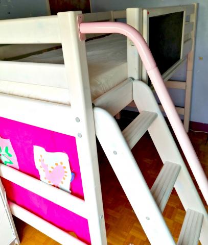 Lit FLEXA enfant-ado surélevé, thème Château