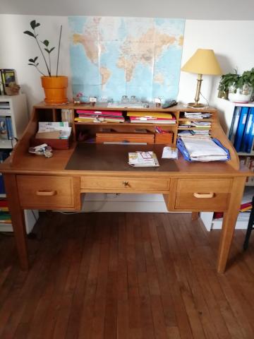 Grand bureau chêne
