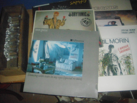 Lot de 2500 disques vinyles 45 tours