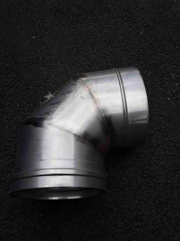 Coude inox 250mm avec trappe de visite