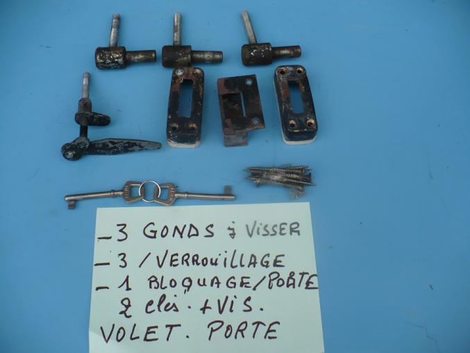 Volet bois porte d'entrée; 