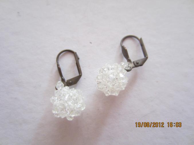 Boucles d'oreilles cristal fait main