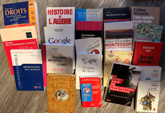 Lot de livres - droit - romans