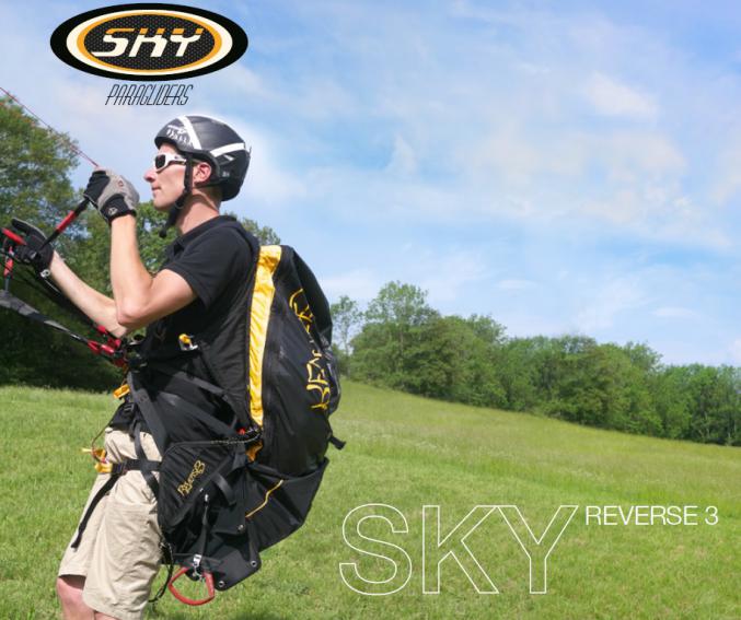 Parapente Sky Anakis 2 + Sellette Reverse 3 + Secours
